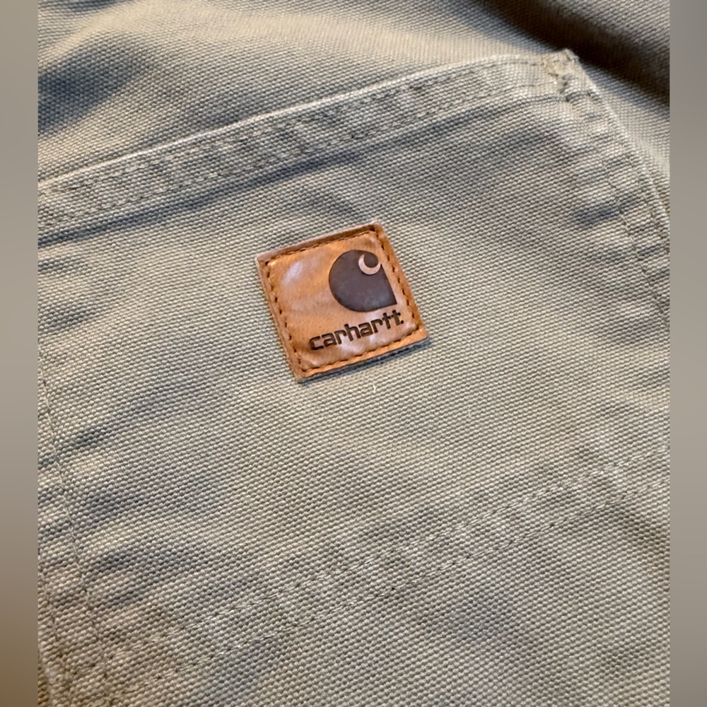 Carhartt Original Fit Duck Dungaree Desert B11 DES Mens 30x30 - Picture 6 of 6